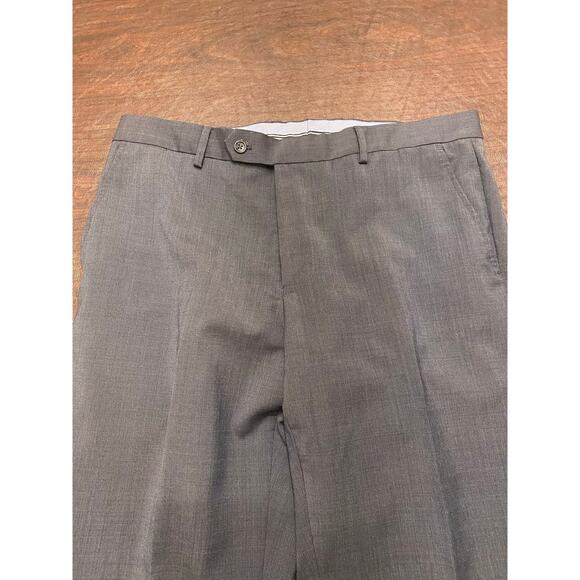 Nautical Blue Gray Suit Dress Pants‎ 36W 31L Flat Front - Picture 7 of 10